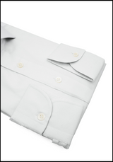 Camicia Business Cotone Zeus Bianca/Azzurra - Dettaglio Tessuto - Acquisto Camicie Online - Gest — Camicia Gest