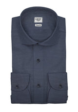 Camicia Business Comfort TP2 Blu Di Prussia - Vista Completa - Camicie di Cotone Italiano - Gest — Camicia Gest