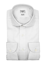 Camicia Comfort TP2 Stretch Popeline Bianca - Vista Completa - Camicie di Cotone Italiano - Gest — Camicia Gest