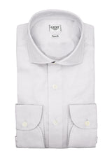Camicia Piumino Twill In Pregiato Cotone Egiziano Giza 87 Viola - Vista Completa - Camicie di Cotone Italiano - Gest — Camicia Gest