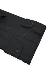 Camicia Business Comfort TP2 Stretch Popeline Nera Grafite - Dettaglio Tessuto - Acquisto Camicie Online - Gest — Camicia Gest