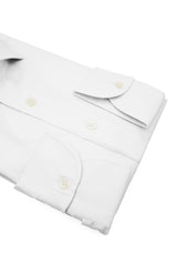 Camicia Teti in Misto Lino Bianca - Dettaglio Tessuto - Acquisto Camicie Online - Gest — Camicia Gest