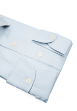 Camicia Business Cotone Zephir Azzurra - Dettaglio Tessuto - Acquisto Camicie Online - Gest — Camicia Gest