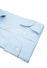 Camicia Comfort TP2 Stretch Popeline Azzurra - Dettaglio Tessuto - Acquisto Camicie Online - Gest — Camicia Gest