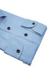 Camicia Comfort TP2 Stretch Popeline Blu Reale - Dettaglio Tessuto - Acquisto Camicie Online - Gest — Camicia Gest