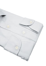 Camicia Piumino In Pregiato Cotone Egiziano Ghiaccio - Dettaglio Tessuto - Acquisto Camicie Online - Gest — Camicia Gest