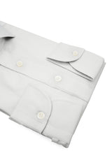 Camicia Piumino In Pregiato Cotone Egiziano Viola Chiaro - Dettaglio Tessuto - Acquisto Camicie Online - Gest — Camicia Gest