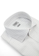 Camicia Needle Bianca A Quadri - Vista Frontale - Camicia Cotone Italiano - Gest Camiceria Online — Camicia Gest