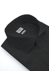 Camicia Business Gaia Stretch Popeline Nera - Vista Frontale - Camicia Cotone Italiano - Gest Camiceria Online — Camicia Gest