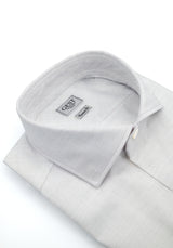 Camicia Cotone Chambray Super Bianco - Vista Frontale - Camicia Cotone Italiano - Gest Camiceria Online — Camicia Gest