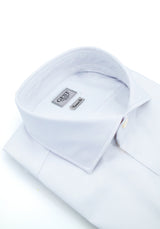 Camicia Piumino In Pregiato Cotone Egiziano Blu Alice - Vista Frontale - Camicia Cotone Italiano - Gest Camiceria Online — Camicia Gest