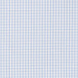 Camicia Popeline 100 Azzurra a Quadri Bianchi - Vista Laterale - Camicia su Misura - Gest Cotone Italiano — Camicia Gest