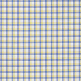 Camicia Cotone Zephir a Quadretti Azzurro Giallo - Vista Laterale - Camicia su Misura - Gest Cotone Italiano — Camicia Gest