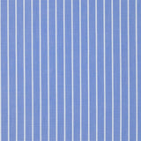 Camicia Needle Popeline Azzurra Con Righe Bianche - Vista Laterale - Camicia su Misura - Gest Cotone Italiano — Camicia Gest
