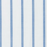 Camicia Cotone Chambray Super a Righe Azzurro e Blu - Vista Laterale - Camicia su Misura - Gest Cotone Italiano — Camicia Gest