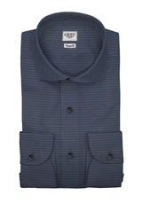 Camicia Comfort TP2 Blu Di Prussia - Vista Completa - Camicie di Cotone Italiano - Gest — Camicia Gest