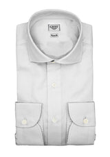 Camicia Piumino In Pregiato Cotone Egiziano Viola Chiaro - Vista Completa - Camicie di Cotone Italiano - Gest — Camicia Gest