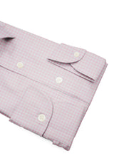 Camicia Cotone Zephir a Quadretti Rosa - Dettaglio Tessuto - Acquisto Camicie Online - Gest — Camicia Gest