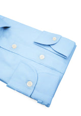 Camicia Comfort TP2 Stretch Popeline Azzurra Acqua - Dettaglio Tessuto - Acquisto Camicie Online - Gest — Camicia Gest