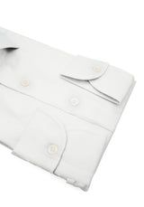Camicia Piumino In Pregiato Cotone Egiziano Bianca - Dettaglio Tessuto - Acquisto Camicie Online - Gest — Camicia Gest