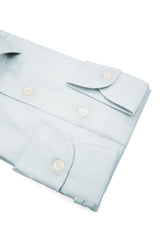 Camicia Super Piumino In Pregiato Cotone Egiziano Bianca Porcellana - Dettaglio Tessuto - Acquisto Camicie Online - Gest — Camicia Gest