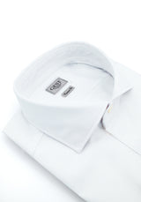 Camicia Piumino Twill In Pregiato Cotone Egiziano Giza 87 Azzurra - Vista Frontale - Camicia Cotone Italiano - Gest Camice... — Camicia Gest